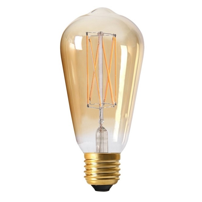 Żarówka dekoracyjna złota Edison LED E27, 2,5W